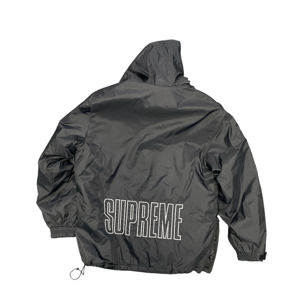 SUPREME X CHAMPION Men’s Black Parka Size Medium - Picture 3 of 8